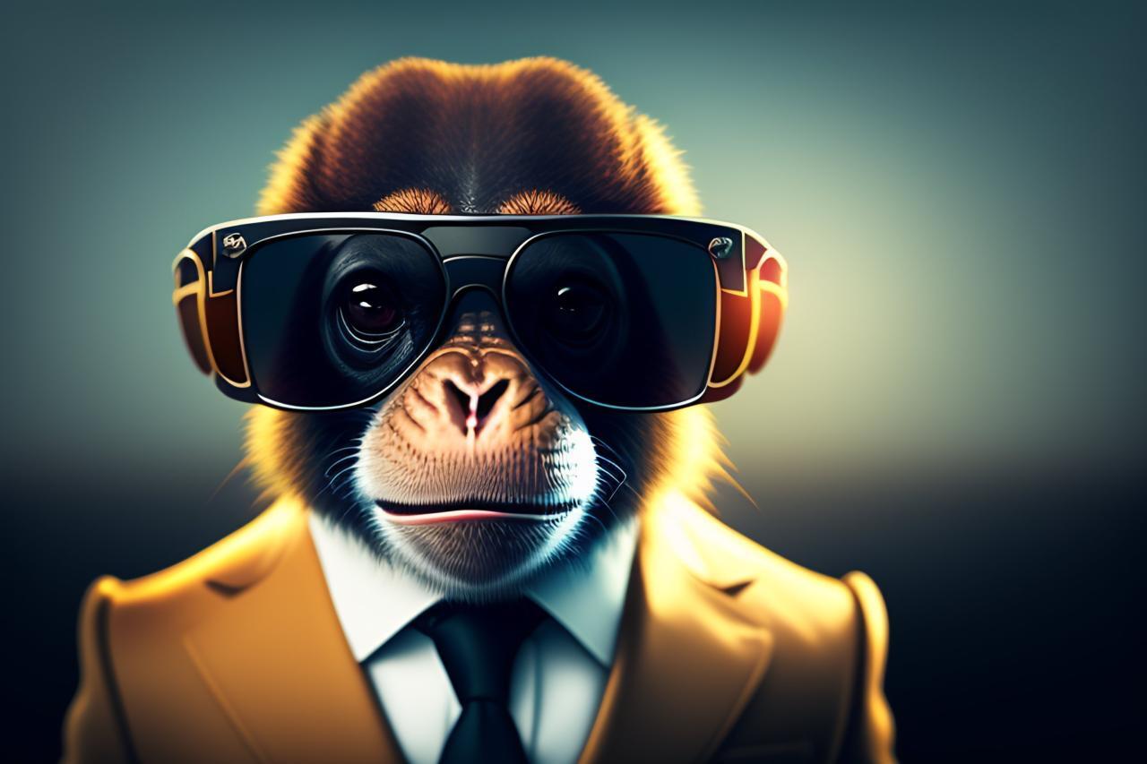 Lexica - Discord profile picture of a monkey wearing sunglasses and a ... Lexica - Discord profile picture of a monkey wearing sunglasses and a ...