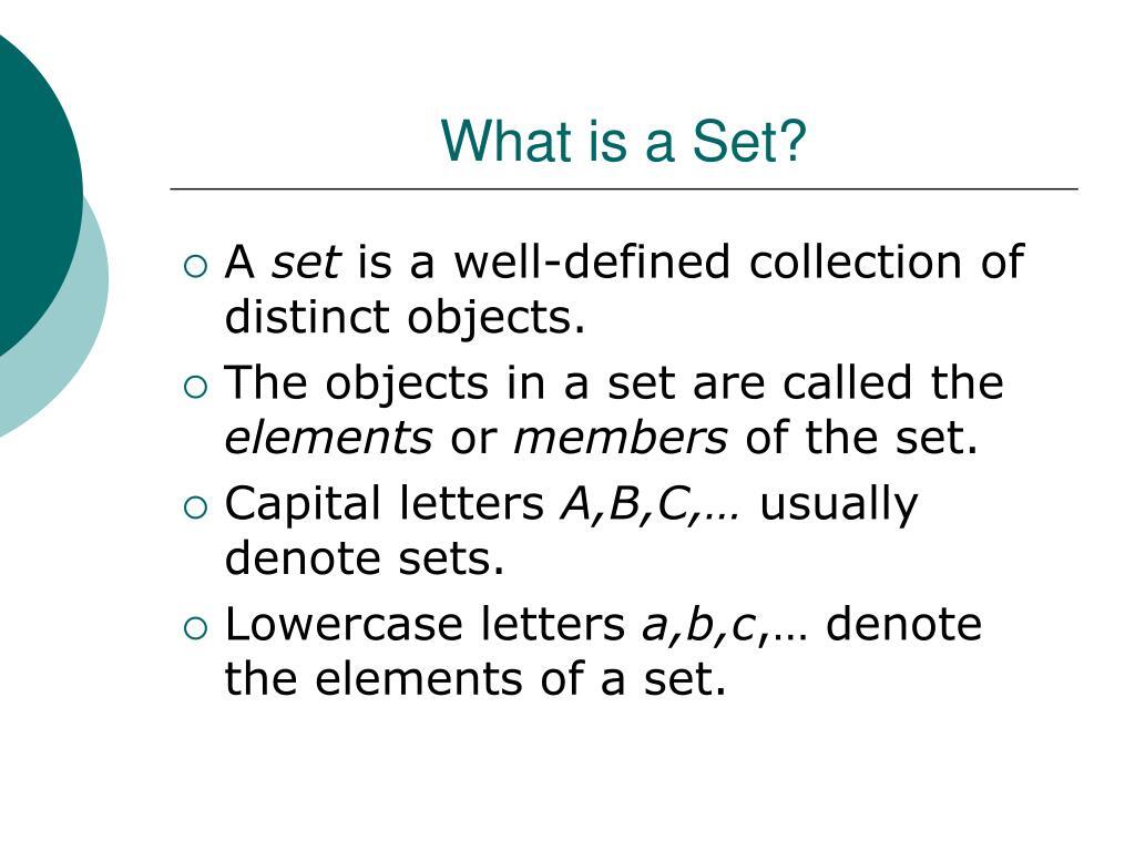 Set Theory Presentation Set Theory Presentation